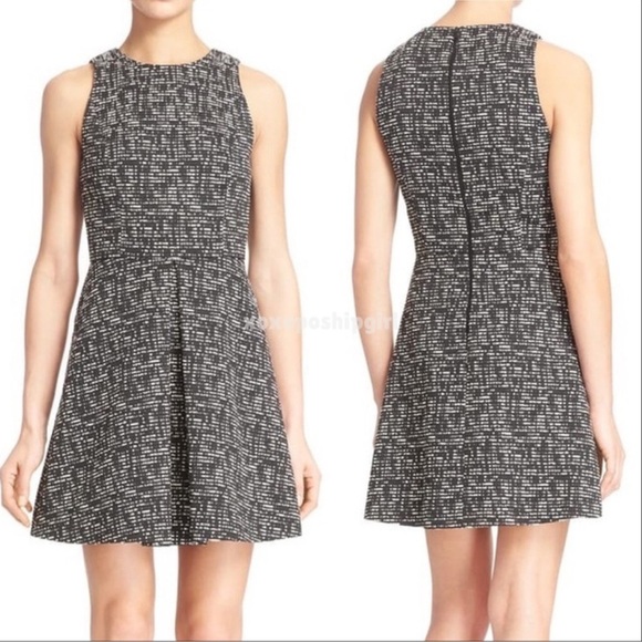 NWOT Alice+Olivia Janette Sleeveless Mini Dress in Black & White Size 4 - Picture 10 of 17